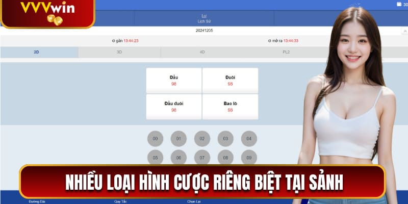 Tp Lottery - Khám Phá Sảnh Xổ Số Thịnh Hành Tại VVVwin 1 Nhiều loại hình cược riêng biệt tại sảnh